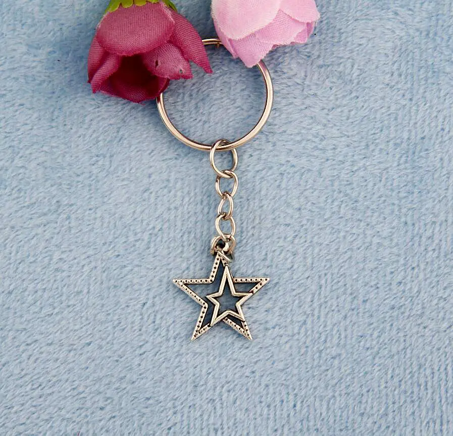 50pcs Zinc Alloy Plating Silver Double Star Charm Key Ring Key Chains Accessories Trinket Fashion Jewelry DIY For Women&Men G063
50pcs Zinc Alloy Plating Silver Double Star Charm Key Ring Key Chains Accessories Trinket Fashion Jewelry DIY For Women&Men G063