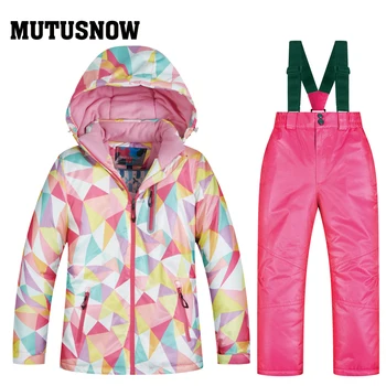 MUTUSNOW Girl Ski Suit Waterproof Windproof Hooded Jacket and Pant Thermal Little Kid Ski Snowboard Warm Girls Children Clothing
MUTUSNOW Girl Ski Suit Waterproof Windproof Hooded Jacket and Pant Thermal Little Kid Ski Snowboard Warm Girls Children Clothing