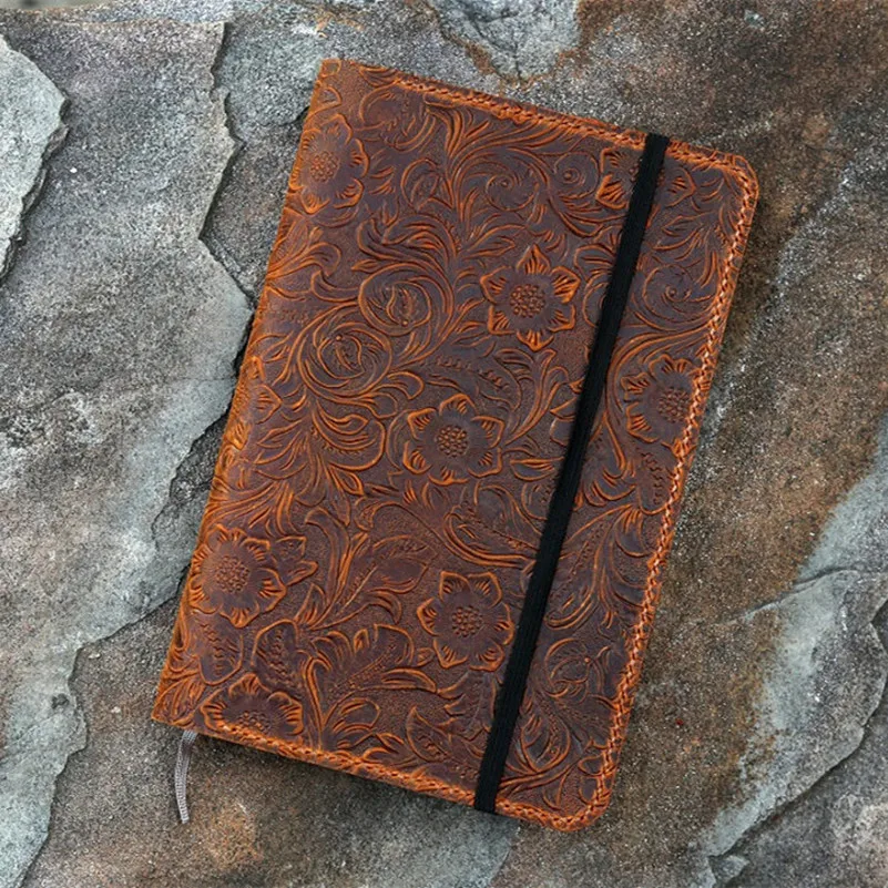 Women embossing flower real Leather notebook cover for moleskine classic notebook Large size / pocket size cover
Women embossing flower real Leather notebook cover for moleskine classic notebook Large size / pocket size cover
