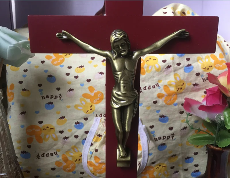 Catholic Christian Activities Cross Crucifix 29*14.5*1cm Relics Exquisite Teak Rood Jesus Cross Figure Jesu Lamb of God Figures
Catholic Christian Activities Cross Crucifix 29*14.5*1cm Relics Exquisite Teak Rood Jesus Cross Figure Jesu Lamb of God Figures