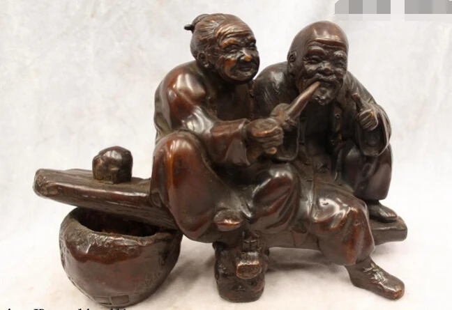 bi002653 8"Chinese Purple Bronze carved excellent Lucky blessedness geezer spouse Statue
bi002653 8"Chinese Purple Bronze carved excellent Lucky blessedness geezer spouse Statue