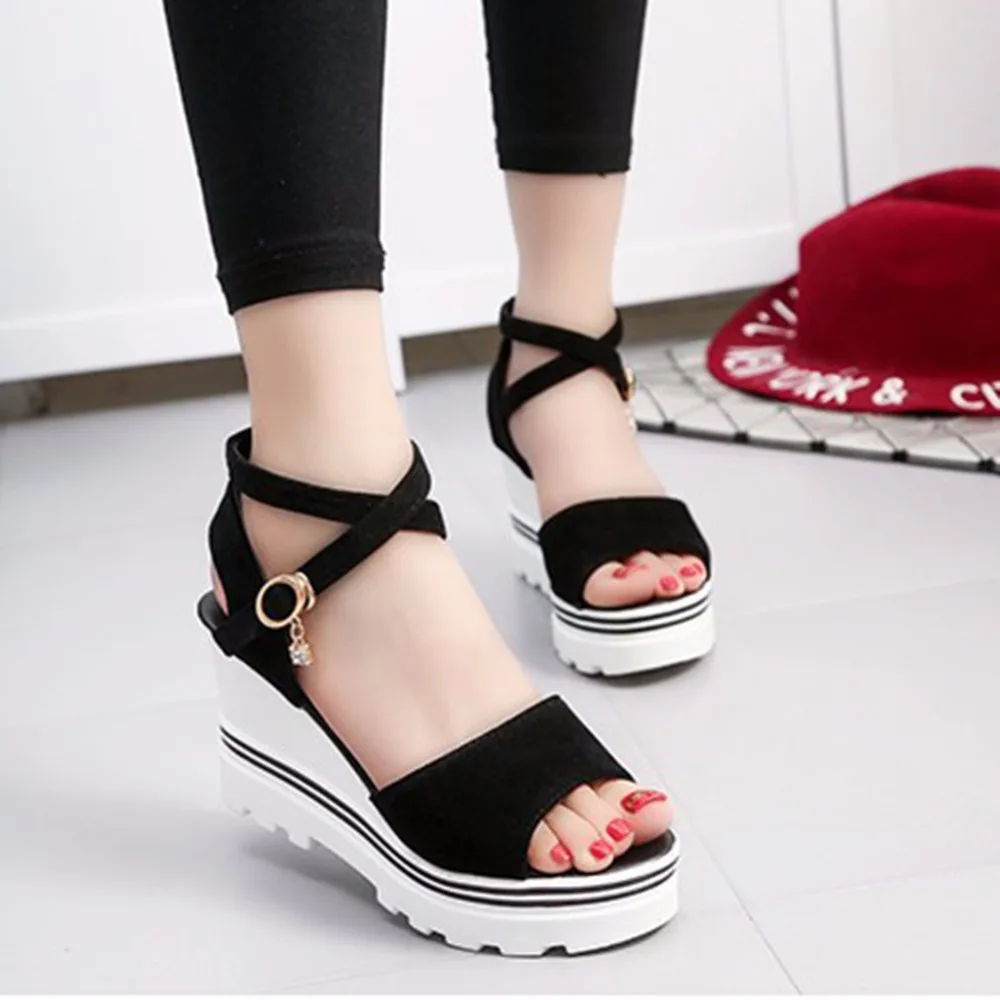 2019 Women's Fashion Heeled Sandals Summer Shoes Womans Wedges White Aneikeh Bohemian Sandale Beach Feminine Zandalias
2019 Women's Fashion Heeled Sandals Summer Shoes Womans Wedges White Aneikeh Bohemian Sandale Beach Feminine Zandalias