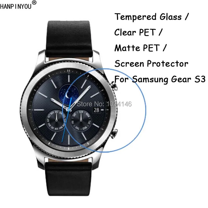Закаленное стекло/прозрачная ПЭТ/матовая ПЭТ-защитная пленка для экрана Samsung Gear S3