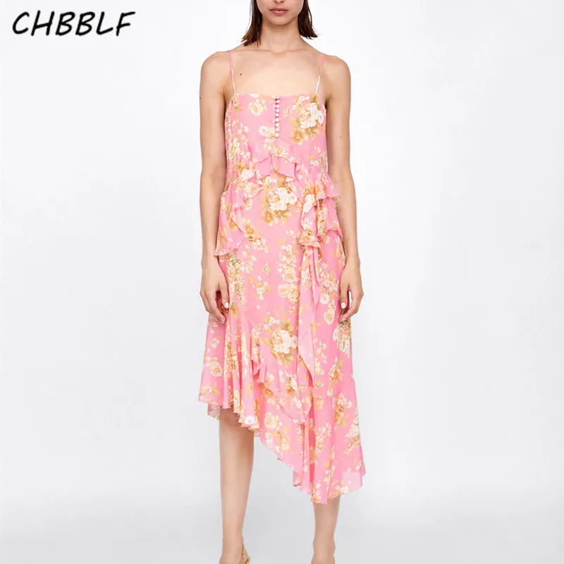 CHBBLF sweet ruffled floral print chiffon maxi dress V neck sleeveless female cute summer long dresses vestido XDN9282
CHBBLF sweet ruffled floral print chiffon maxi dress V neck sleeveless female cute summer long dresses vestido XDN9282