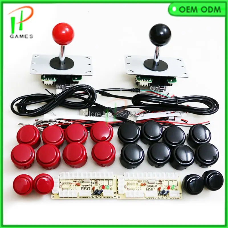 Arcade pack 2 players Zero Delay USB Encoder To PC +Arcade Joystick +Sanwa type Push Button for diy joystick kit jamma Mame
Arcade pack 2 players Zero Delay USB Encoder To PC +Arcade Joystick +Sanwa type Push Button for diy joystick kit jamma Mame