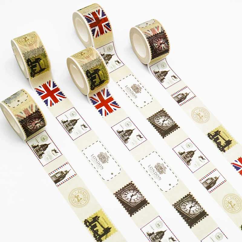 Creative Retro Stamp Style Washi Paper Masking Tapes Scrapbooking Tape DIY Stickers Crafts Gift Wrapping Sticker 1PCS
Creative Retro Stamp Style Washi Paper Masking Tapes Scrapbooking Tape DIY Stickers Crafts Gift Wrapping Sticker 1PCS