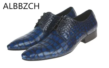 New mens fashion embossed genuine leather dress shoes men derby pointed toe lace up wedding shoes man work shoes blue black size
New mens fashion embossed genuine leather dress shoes men derby pointed toe lace up wedding shoes man work shoes blue black size