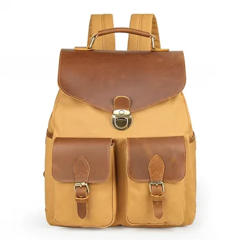 Men's Casual Canvas+Leather Backpack Male Shoulder Bags Travel Backpacks Schoolbag
Men's Casual Canvas+Leather Backpack Male Shoulder Bags Travel Backpacks Schoolbag