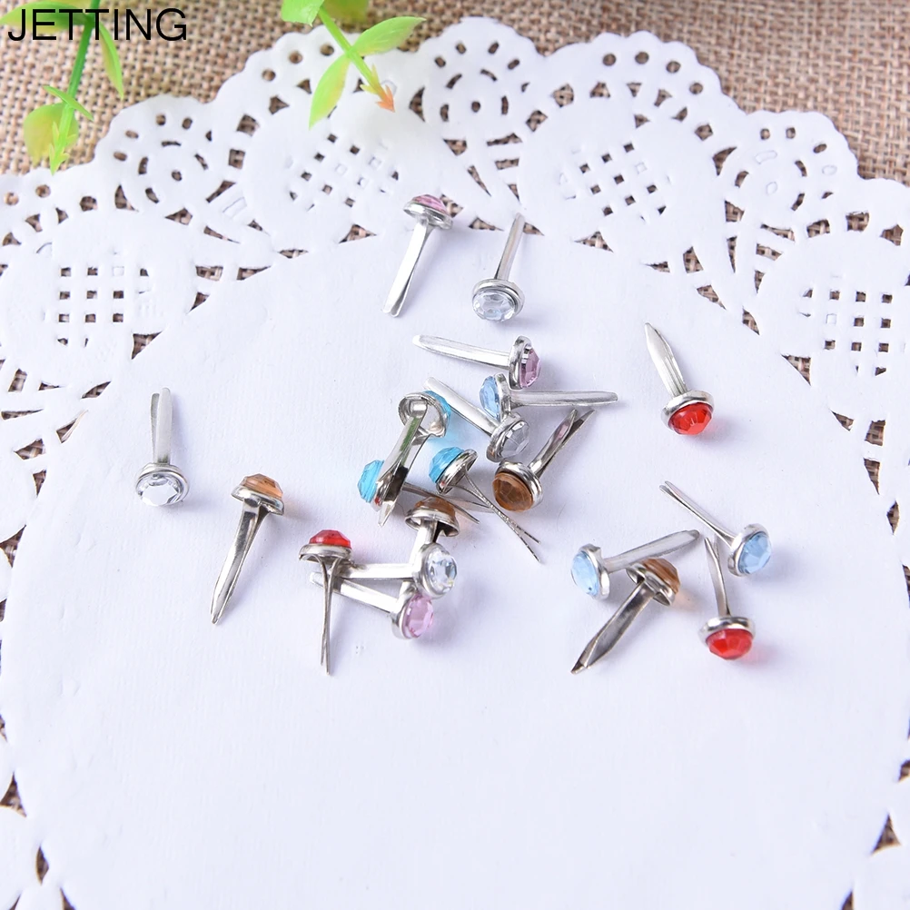 JETTING 20PCs Mixed Rhinestone Round Brads Scrapbooking Embellishment Fastener Brads Metal Crafts Decoration 
JETTING 20PCs Mixed Rhinestone Round Brads Scrapbooking Embellishment Fastener Brads Metal Crafts Decoration
