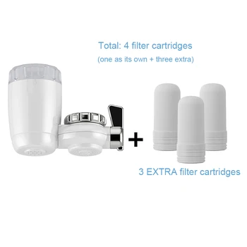 Water Faucet Cleaner Water Purifier Tap Ceramic Water Filter with 3 extra replacement cartridge
Water Faucet Cleaner Water Purifier Tap Ceramic Water Filter with 3 extra replacement cartridge