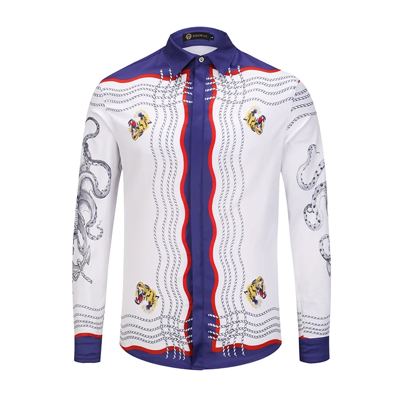 XIMIWUA 2019 New Arrival Men Shirts Blue Striped 3d Print Casual Slim Fit Hawaiian Shirt Long Sleeve Luxury Shirts Chemise Homme
XIMIWUA 2019 New Arrival Men Shirts Blue Striped 3d Print Casual Slim Fit Hawaiian Shirt Long Sleeve Luxury Shirts Chemise Homme