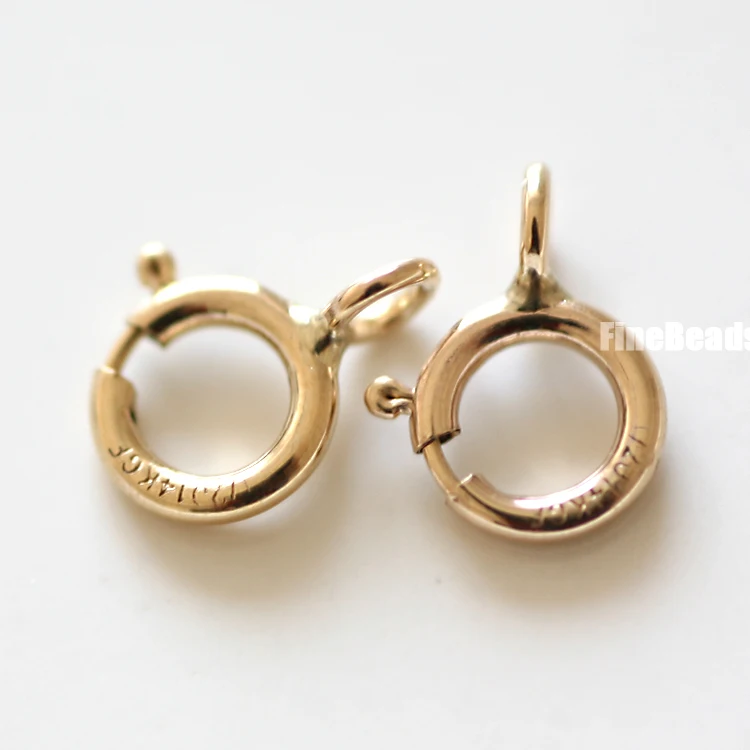 5mm,6mm,7mm Gold filled spring ring Clasps 14K Yellow Gold Filled Wholesale BULK DIY Jewelry Finddings
5mm,6mm,7mm Gold filled spring ring Clasps 14K Yellow Gold Filled Wholesale BULK DIY Jewelry Finddings