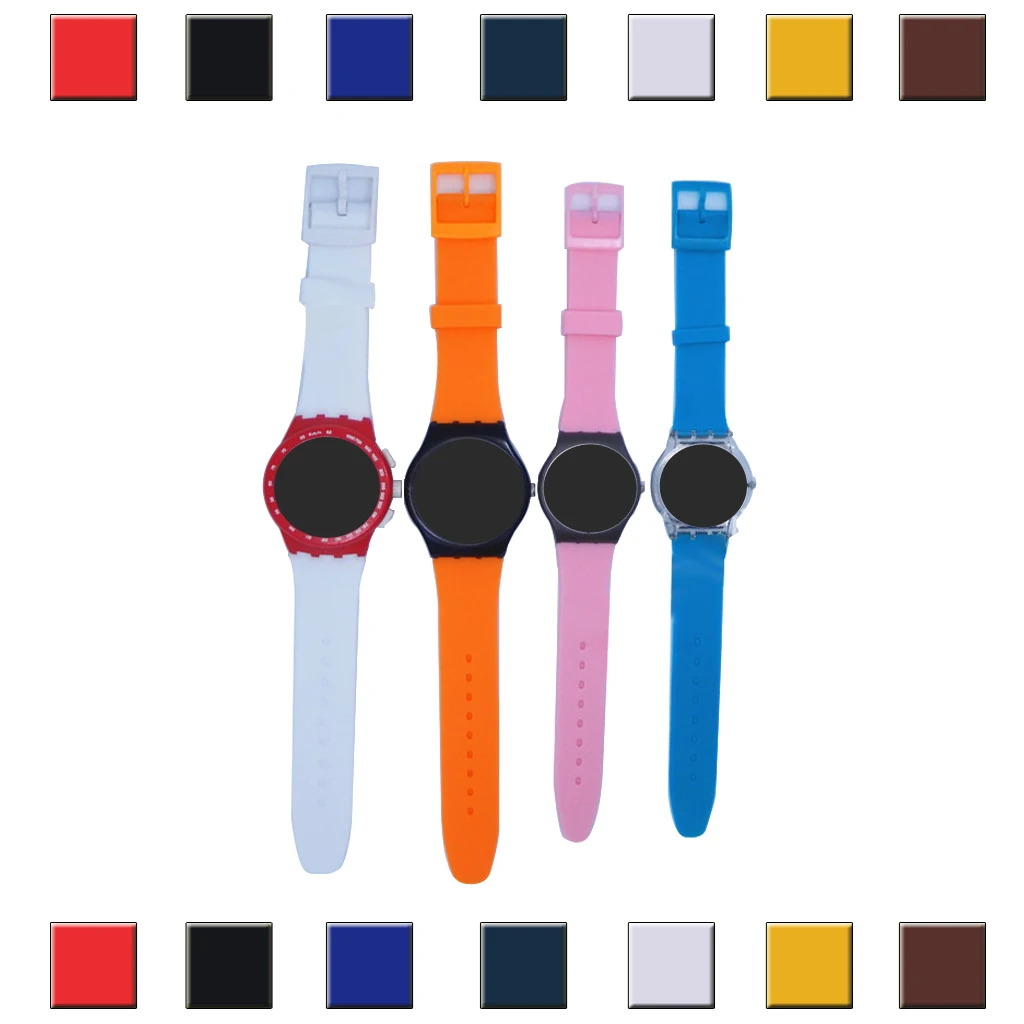 Watch Band Strap Buckle Watchband Waterproof Wristband Silicone Rubber for Swatch 16mm 17mm 19mm 20mm Replacement Accessories
Watch Band Strap Buckle Watchband Waterproof Wristband Silicone Rubber for Swatch 16mm 17mm 19mm 20mm Replacement Accessories
