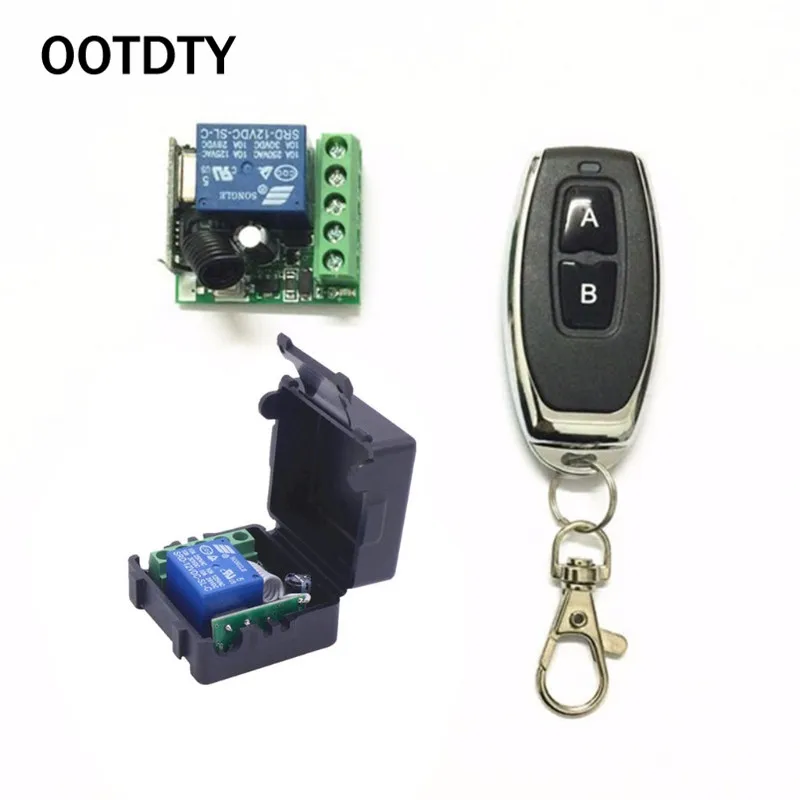 DC 12V 1CH Relay Receiver Module RF Transmitter 433Mhz Wireless Remote Control Switch
DC 12V 1CH Relay Receiver Module RF Transmitter 433Mhz Wireless Remote Control Switch