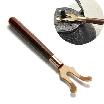 Tea Clips fork with wooden handle For Cast Iron Teapot kung fu Tea Pot set Heat insulation Copper Coffee & Tea Tools
Tea Clips fork with wooden handle For Cast Iron Teapot kung fu Tea Pot set Heat insulation Copper Coffee & Tea Tools
