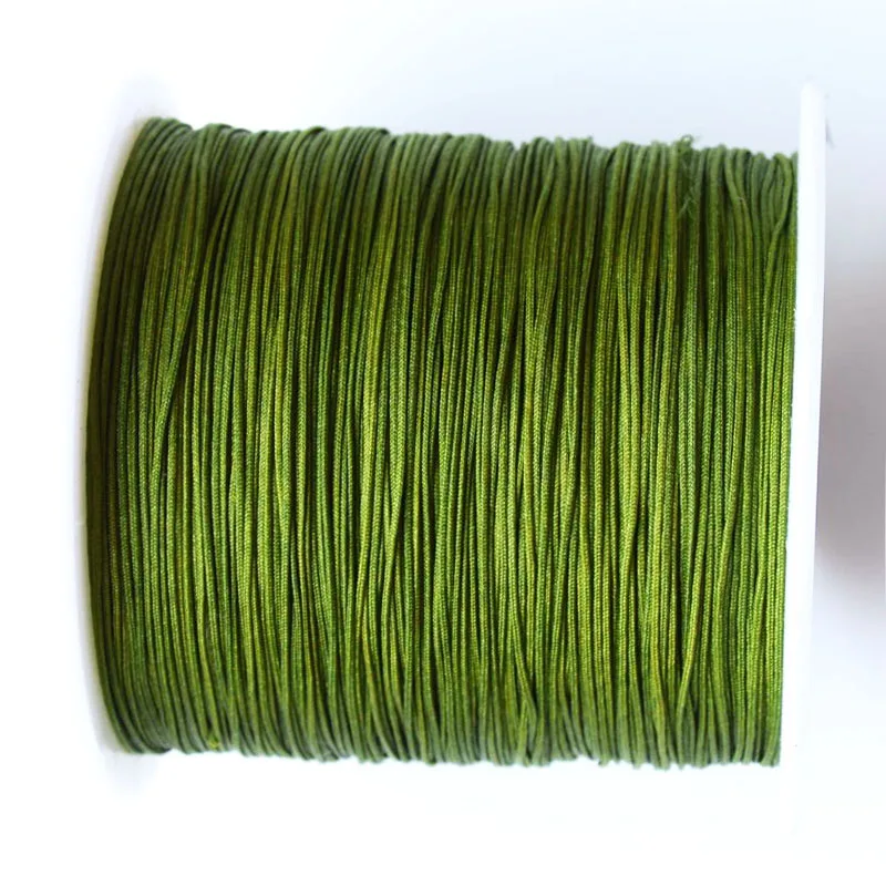 0.4mm Olive Green Braid Nylon Cord Jewelry Findings Accessories Rattail Macrame Rope Bracelet Beading Cords 400m/roll
0.4mm Olive Green Braid Nylon Cord Jewelry Findings Accessories Rattail Macrame Rope Bracelet Beading Cords 400m/roll