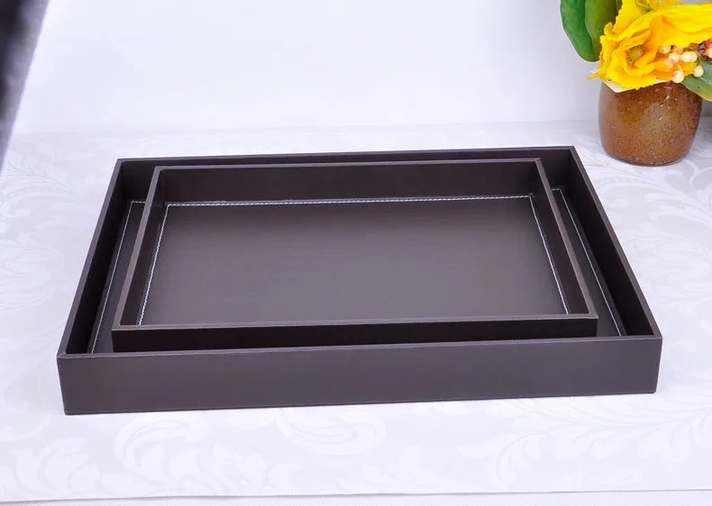 Rectangle woode+PU leather storage tray black color home decoration tray kitchen tray for food dessert tray decorative trayPTP08
Rectangle woode+PU leather storage tray black color home decoration tray kitchen tray for food dessert tray decorative trayPTP08
