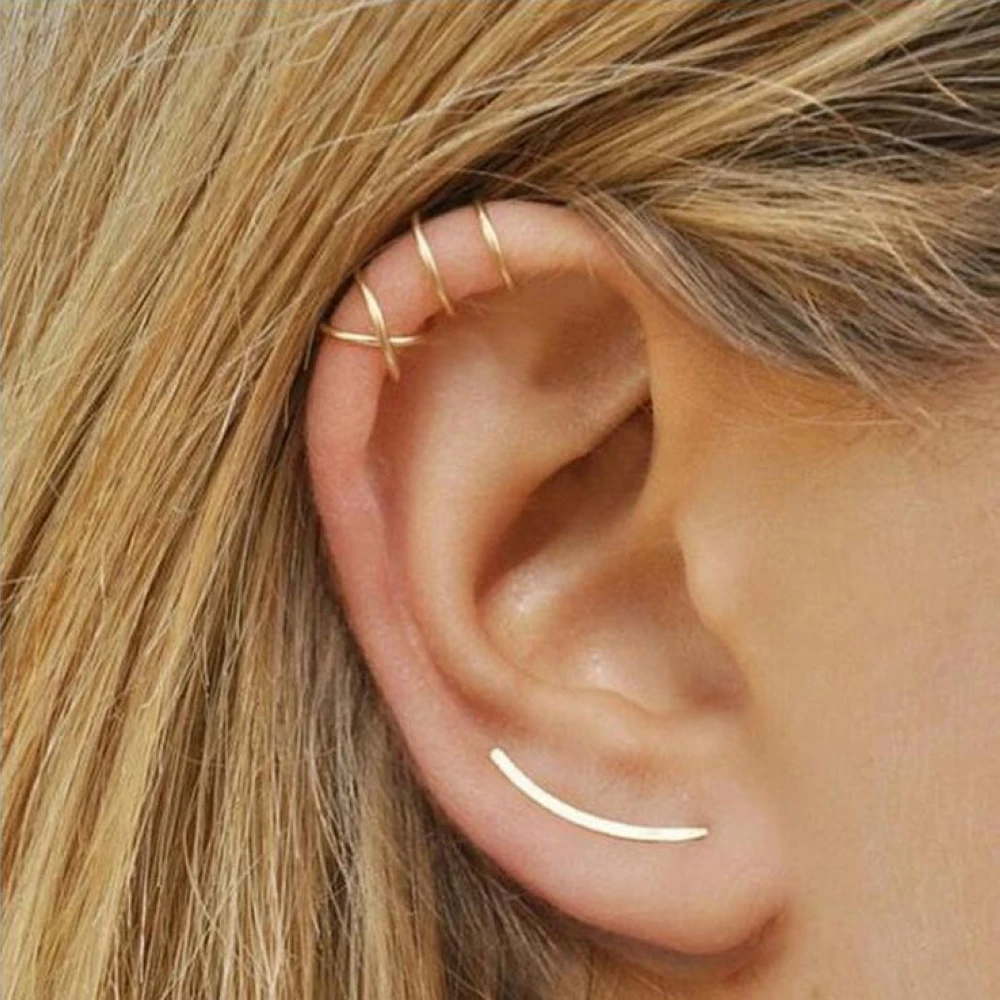 E0021-C Punk Hot selling Contracted Cross Ear Clip Personality double C cartilage u-shaped double ear pierced earrings
E0021-C Punk Hot selling Contracted Cross Ear Clip Personality double C cartilage u-shaped double ear pierced earrings