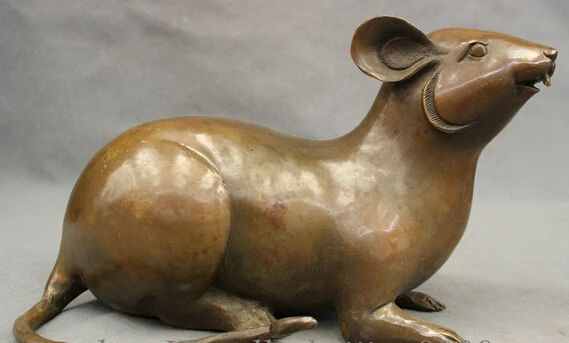 bi003265 China Chinese Bronze Copper Folk Year Zodiac Wealth Animals Mouse Mice Statue
bi003265 China Chinese Bronze Copper Folk Year Zodiac Wealth Animals Mouse Mice Statue