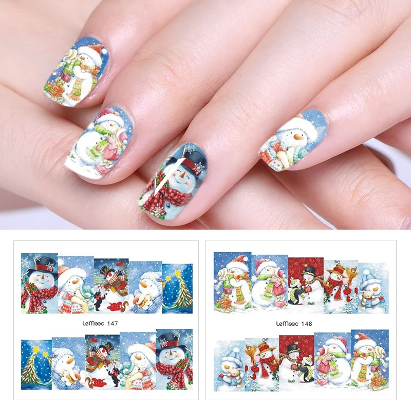 LEMOOC 1 Sheet Nail Transfer Sticker Water Decal Christmas Designs Nail Art Decoration for Manicure Watermark
LEMOOC 1 Sheet Nail Transfer Sticker Water Decal Christmas Designs Nail Art Decoration for Manicure Watermark