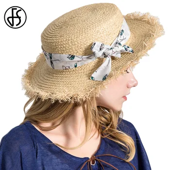 FS Breathable Ladies Summer Hand Made Wide Brim Bow Raffia Straw Sun Hats Cap For Women Foldable Outdoor Beach Strap Decoration
FS Breathable Ladies Summer Hand Made Wide Brim Bow Raffia Straw Sun Hats Cap For Women Foldable Outdoor Beach Strap Decoration