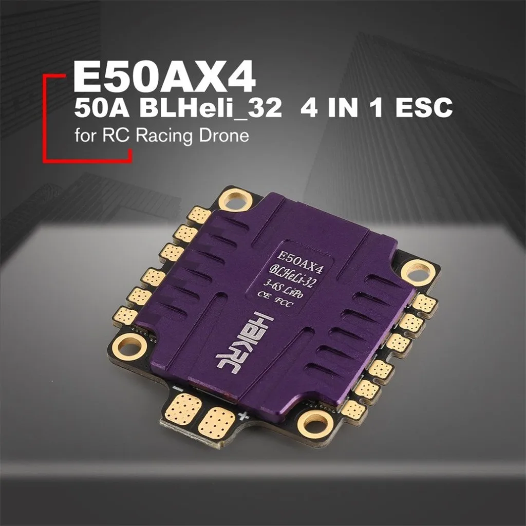 RC Toys Part ESC HAKRC 50A 4in1 ESC 3-6S BLHeli32 5V 3A BEC Dshot1200 For FPV Drone Race 32-bit High Performance Processor
RC Toys Part ESC HAKRC 50A 4in1 ESC 3-6S BLHeli32 5V 3A BEC Dshot1200 For FPV Drone Race 32-bit High Performance Processor