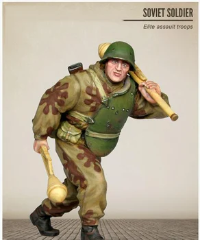 Assembly Unpainted Scale 1/35 SOVIET assault troops figure Historical Resin Model
Assembly Unpainted Scale 1/35 SOVIET assault troops figure Historical Resin Model
