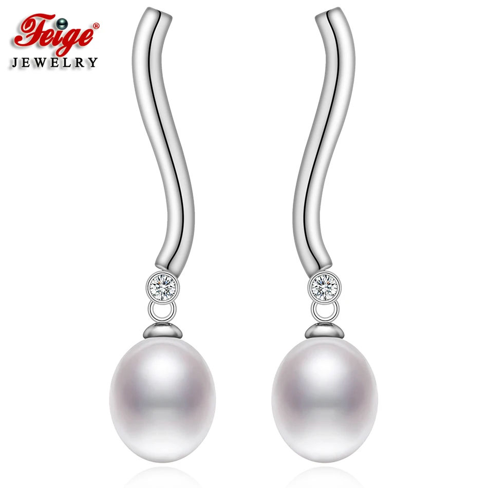 Real 925 Sterling Silver Long Earrings for Women Anniversary Gifts 8-9MM White Freshwater Pearl Stud Earring Fine Jewelry FEIGE
Real 925 Sterling Silver Long Earrings for Women Anniversary Gifts 8-9MM White Freshwater Pearl Stud Earring Fine Jewelry FEIGE