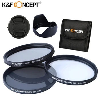 K&F CONCEPT 52/58mm Slim UV CPL ND4 Lens Filter Kit UV Protector Circular Polarizing Neutral Density Filter for all Camera Lens
K&F CONCEPT 52/58mm Slim UV CPL ND4 Lens Filter Kit UV Protector Circular Polarizing Neutral Density Filter for all Camera Lens