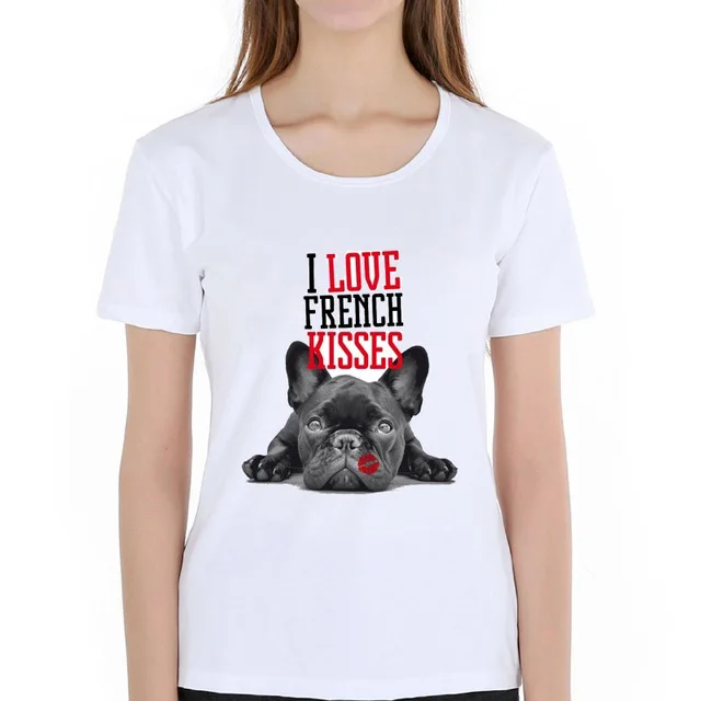 2018 Harajuku I Love French Kiss Women T-Shirt French Bulldog lovers print T Shirt summer fashion casual Tops lovely girl Tees
2018 Harajuku I Love French Kiss Women T-Shirt French Bulldog lovers print T Shirt summer fashion casual Tops lovely girl Tees