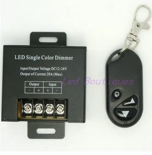 1 pcs DC12V-24V 20A RF 3key remote LED single color dimmer high quality Wireless controller | Освещение
