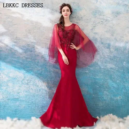 Dark Red Evening Dresses Mermaid Engagement Dresses Robe Soiree Sirene Abendkleider Lang Vestidos Formales
Dark Red Evening Dresses Mermaid Engagement Dresses Robe Soiree Sirene Abendkleider Lang Vestidos Formales
