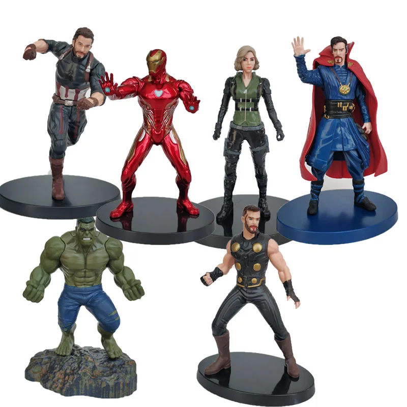 17 cm The Avengers Superhero Figures Toys Iron man Hulk Doctor Strange Action Figure Toys For Children
17 cm The Avengers Superhero Figures Toys Iron man Hulk Doctor Strange Action Figure Toys For Children