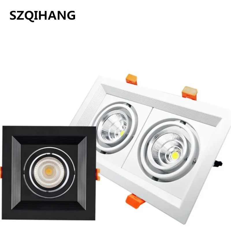 COB Double-Headed Spotlights Grille Spotlights Single Head Two Head 10W/2*10W Square Furniture Shop Lamp
COB Double-Headed Spotlights Grille Spotlights Single Head Two Head 10W/2*10W Square Furniture Shop Lamp