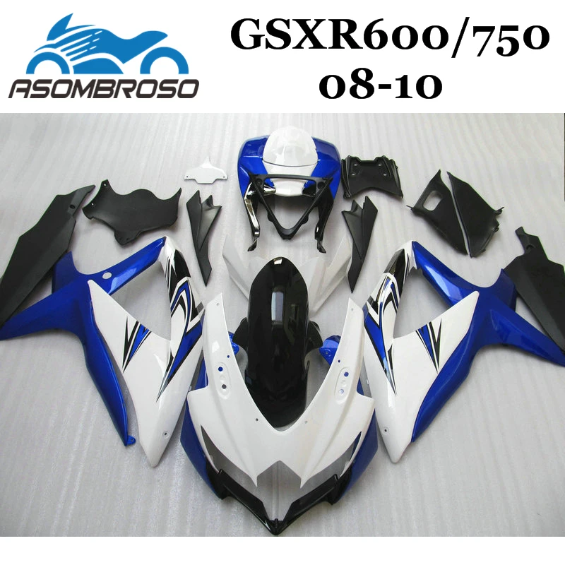 High quality Injection Fairing kit for Suzuki 2010 2009 2008 GSXR600 K8 GSX R750 GSX R600 08 09 10 white blue Fairings set
High quality Injection Fairing kit for Suzuki 2010 2009 2008 GSXR600 K8 GSX R750 GSX R600 08 09 10 white blue Fairings set