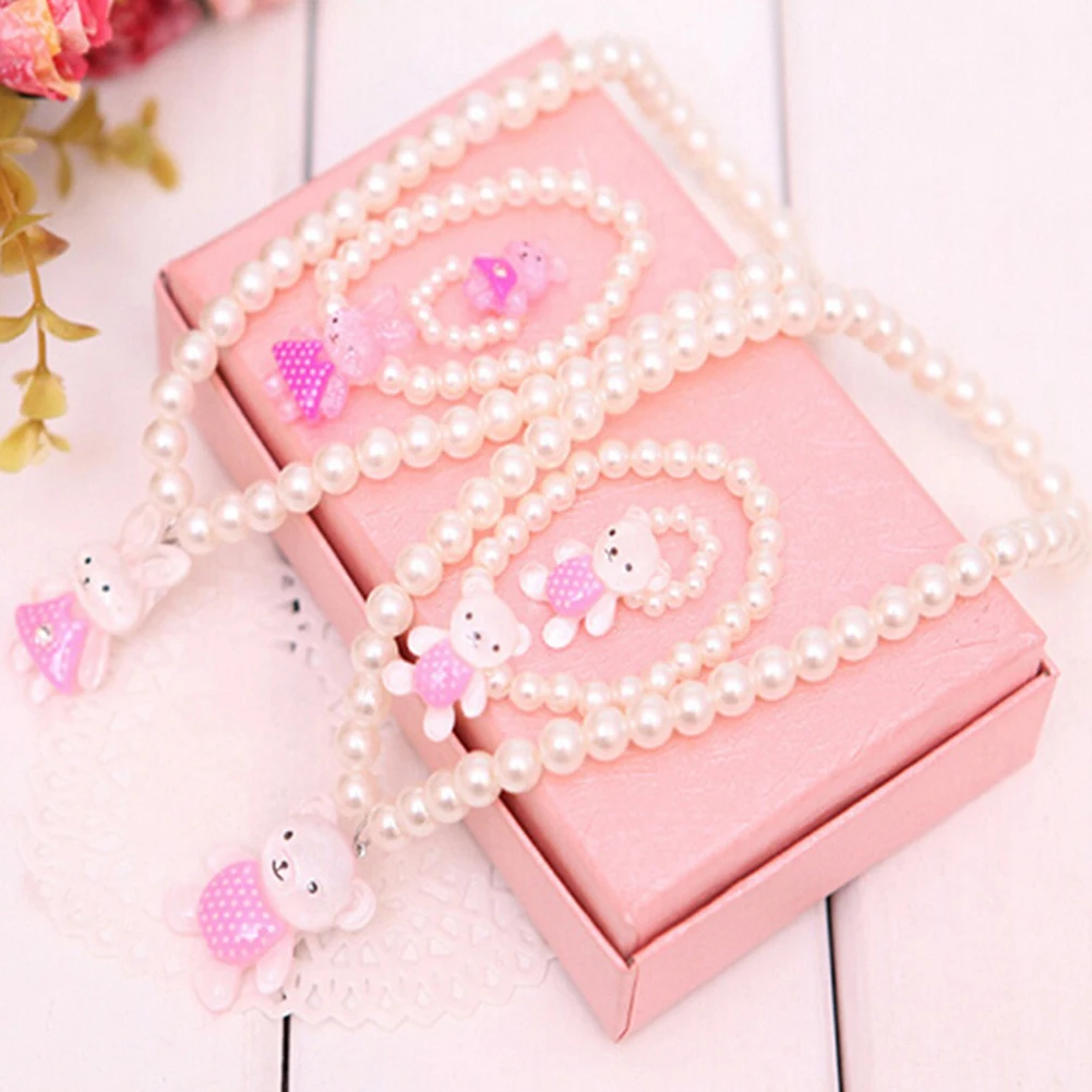 Children Girls Cute Rabbit Pendant Beads Necklace Earrings Rings Jewelry Set Wedding Party Jewelry for Women Gift 2019
Children Girls Cute Rabbit Pendant Beads Necklace Earrings Rings Jewelry Set Wedding Party Jewelry for Women Gift 2019