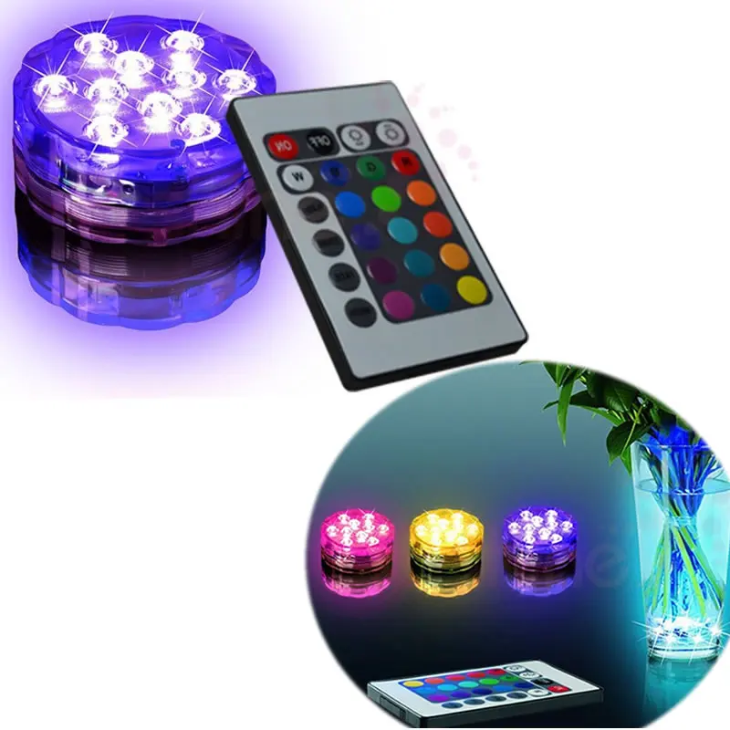 Wedding Table Decoration LED Battery Light RGB Waterproof Submersible LED Light with Remote Control for Wedding Decor
Wedding Table Decoration LED Battery Light RGB Waterproof Submersible LED Light with Remote Control for Wedding Decor