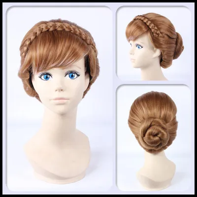 Frozen Anna Cosplay Wig Pigtail style with hair highlights Halloween Christmas party dance performance
Frozen Anna Cosplay Wig Pigtail style with hair highlights Halloween Christmas party dance performance