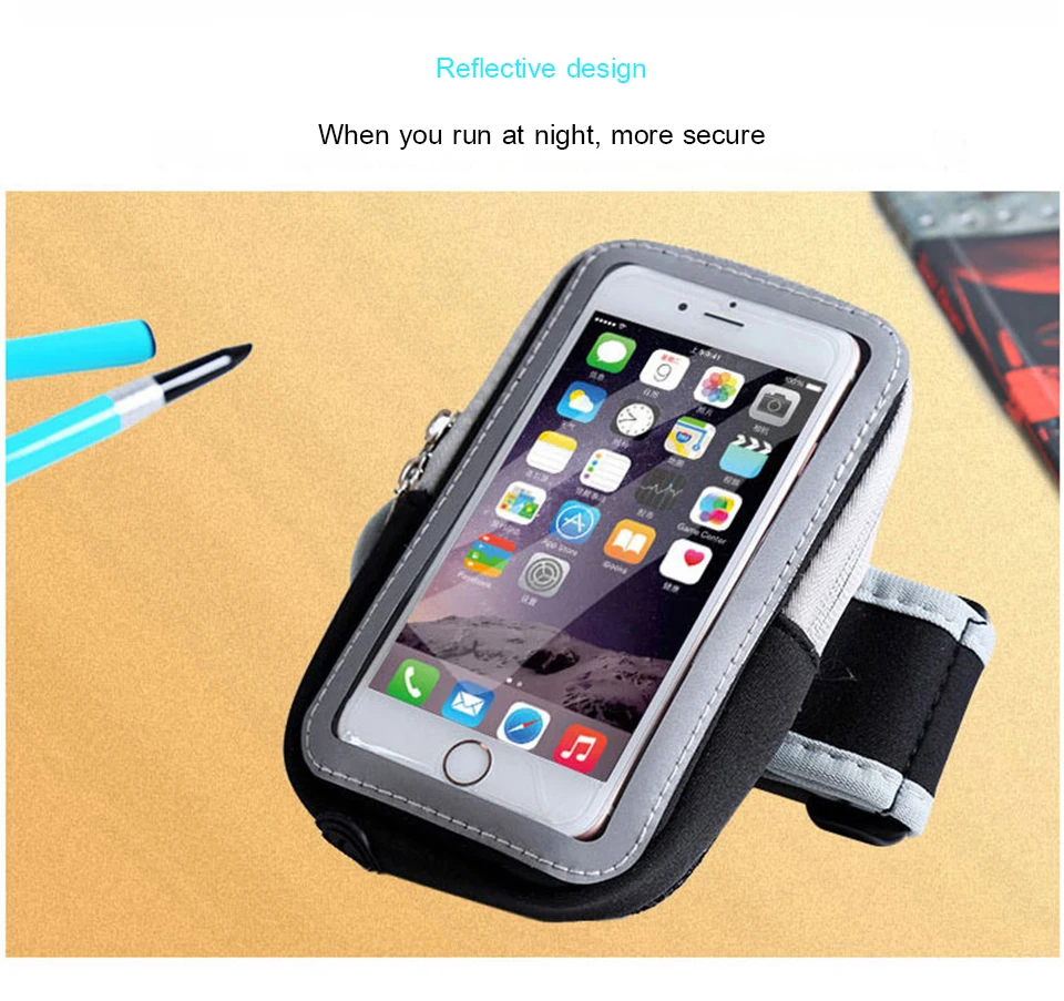 Funda deportiva Universal para teléfono móvil, resistente al agua, para correr, para iPhone 2