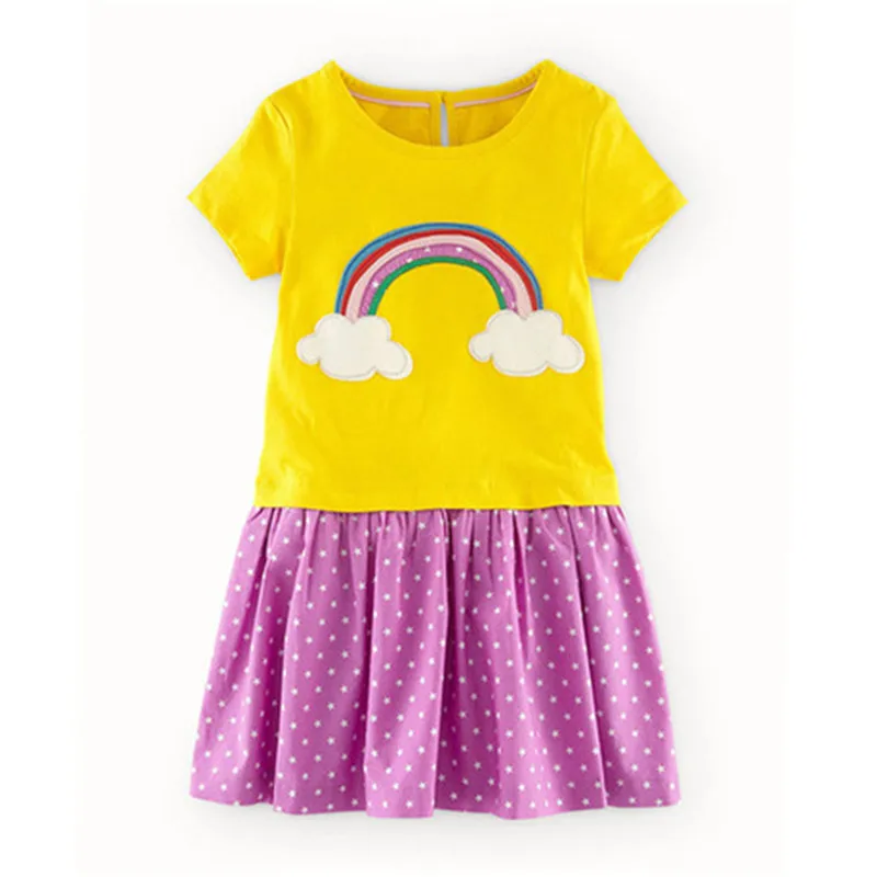 Little Maven 2019 Summer New Short sleeve Kids Girls Clothes Children kids girl Rainbow print beach dress Dresses 2-7 Years
Little Maven 2019 Summer New Short sleeve Kids Girls Clothes Children kids girl Rainbow print beach dress Dresses 2-7 Years