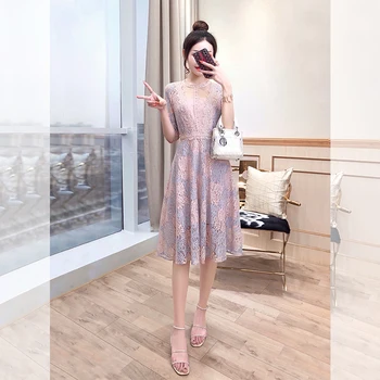 2019 Dress Sexy Celebrity Lace Print Half Pink Hollow Out Women Embroidery O Neck Night Club Body con Party Dresses Wholesale
2019 Dress Sexy Celebrity Lace Print Half Pink Hollow Out Women Embroidery O Neck Night Club Body con Party Dresses Wholesale