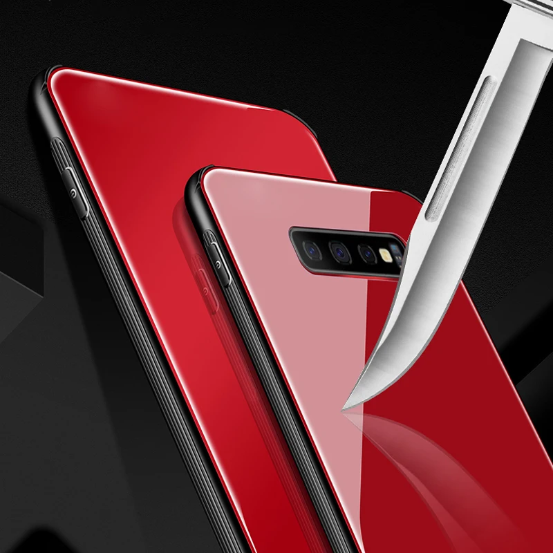 Tempered Glass Shock Proof Case For Samsung Galaxy S10 S8 S9 Plus S10e Note 9 8 Pure Color Silky Skin Glass Back Panel Cases
Tempered Glass Shock Proof Case For Samsung Galaxy S10 S8 S9 Plus S10e Note 9 8 Pure Color Silky Skin Glass Back Panel Cases
