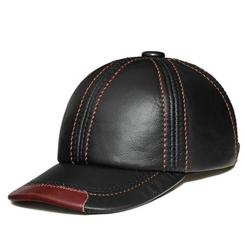 Spring 100 Percent Genuine Leather Black Adjustable Baseball Caps For Men Casquette Male Snapback Hip Hop Golf Trucker Hats
Spring 100 Percent Genuine Leather Black Adjustable Baseball Caps For Men Casquette Male Snapback Hip Hop Golf Trucker Hats