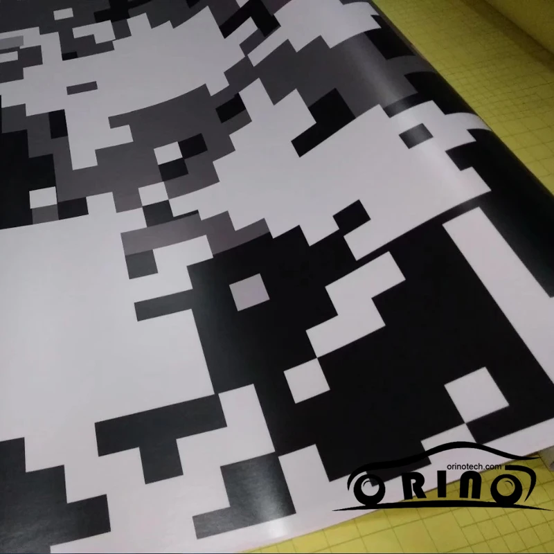 Black White Digital Vinyl Wrap-3