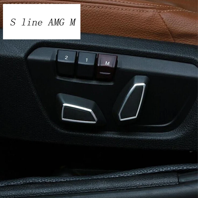 Car Styling Auto Seat adjustment button switch trim Cover Sticker for BMW 1/3/4/5 Series F10 F20 F30 X3 X4 F25 F26 X5 X6 F15 F16
Car Styling Auto Seat adjustment button switch trim Cover Sticker for BMW 1/3/4/5 Series F10 F20 F30 X3 X4 F25 F26 X5 X6 F15 F16