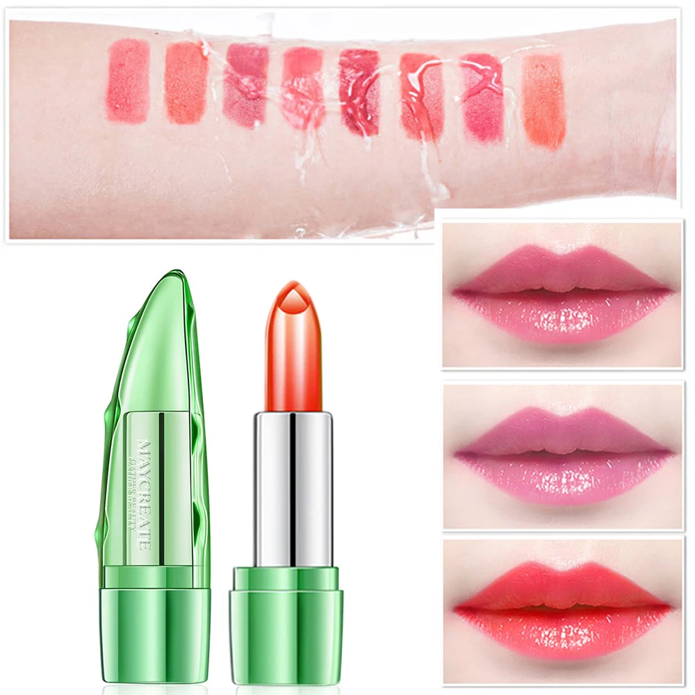 1Pcs Aloe Jelly Color Change temperature Lipstick Long Lasting Moisturizing Lips Care Discoloration Lipstick Lip Pencil Glossing
1Pcs Aloe Jelly Color Change temperature Lipstick Long Lasting Moisturizing Lips Care Discoloration Lipstick Lip Pencil Glossing