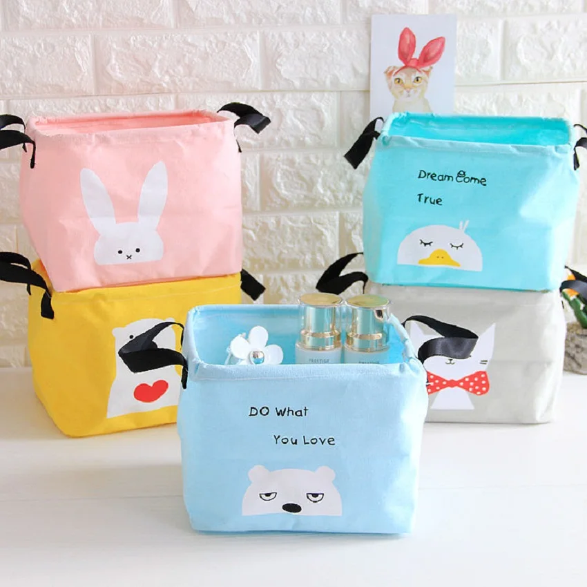 Folding Cartoon Animal Desktop Storage Box Waterproof Small Object Cosmetics Tool Kids Toys Organizer Cotton linen Storage Bins
Folding Cartoon Animal Desktop Storage Box Waterproof Small Object Cosmetics Tool Kids Toys Organizer Cotton linen Storage Bins