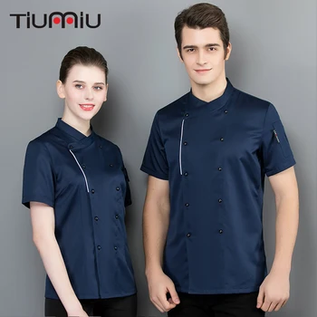 2019 Chef Jacket Short Sleeve Restaurant Uniform Food Service Chef Shirt Kitchen Cooking Bakery Sushi Cafe Men Women Work Coat
2019 Chef Jacket Short Sleeve Restaurant Uniform Food Service Chef Shirt Kitchen Cooking Bakery Sushi Cafe Men Women Work Coat