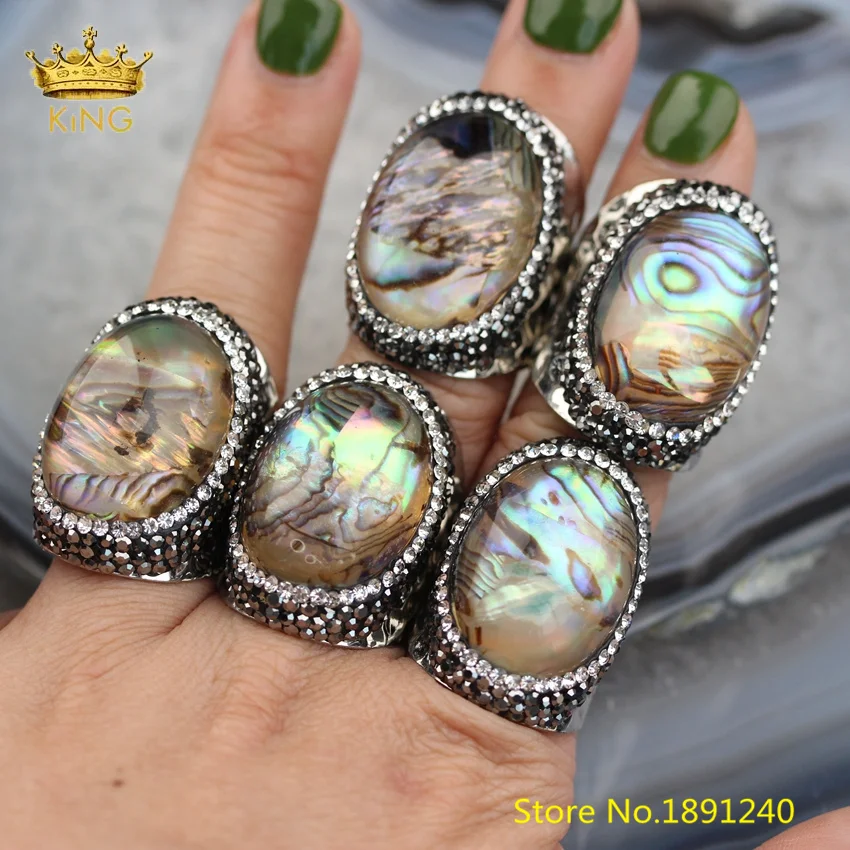 5pcs Beauty Resin Rings Jewelry,Large Oval Resin Stones Paved Rhinestones Plated Silver Copper Circle Multistone Rings YT114
5pcs Beauty Resin Rings Jewelry,Large Oval Resin Stones Paved Rhinestones Plated Silver Copper Circle Multistone Rings YT114