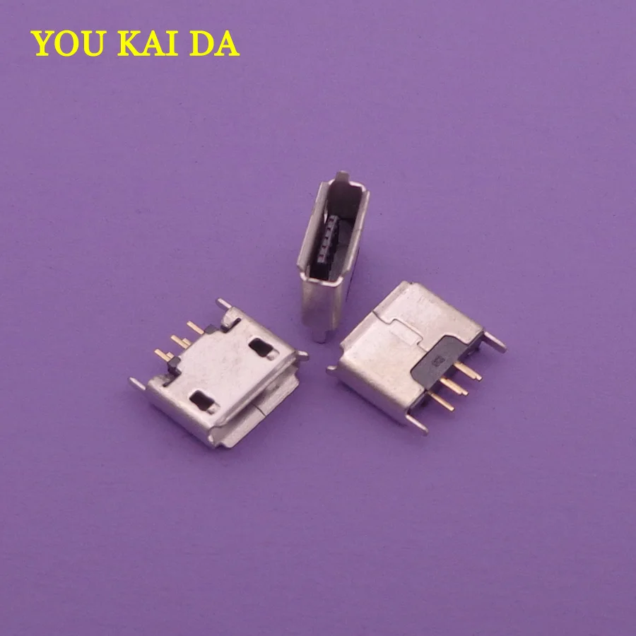 10 шт. DIP 5 контактный разъем Micro mini USB квадратный порт вертикальный data Женский